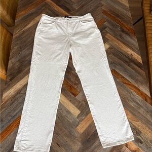 White Straight-Leg Pants